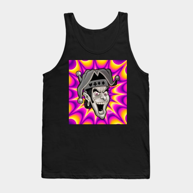 Psychedelic JESTER Tank Top by SCOT CAMPBELL DESIGNS
